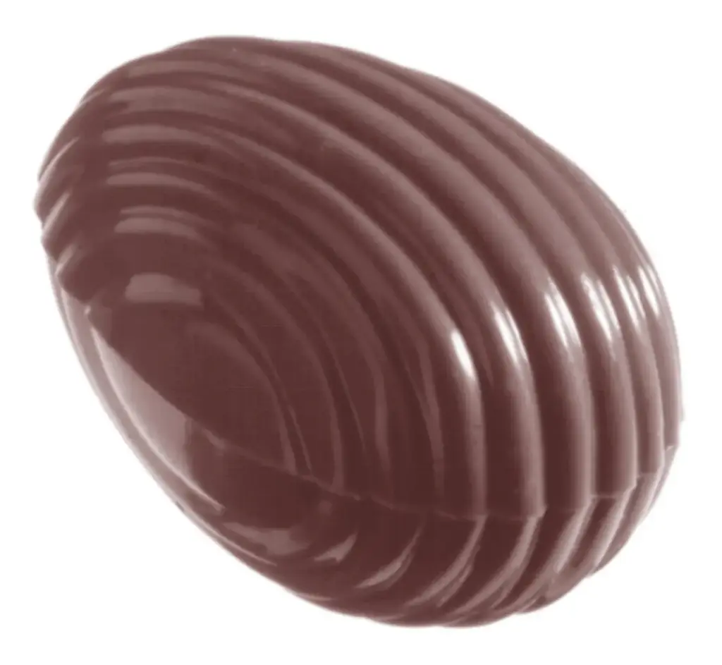 MOLDE CHOCOLATE HUEVO RAYADO 32mm   