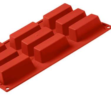 MOLDE SILICONA ROJO 175x300 FORMAFLEX FR028 CAKE 62ML