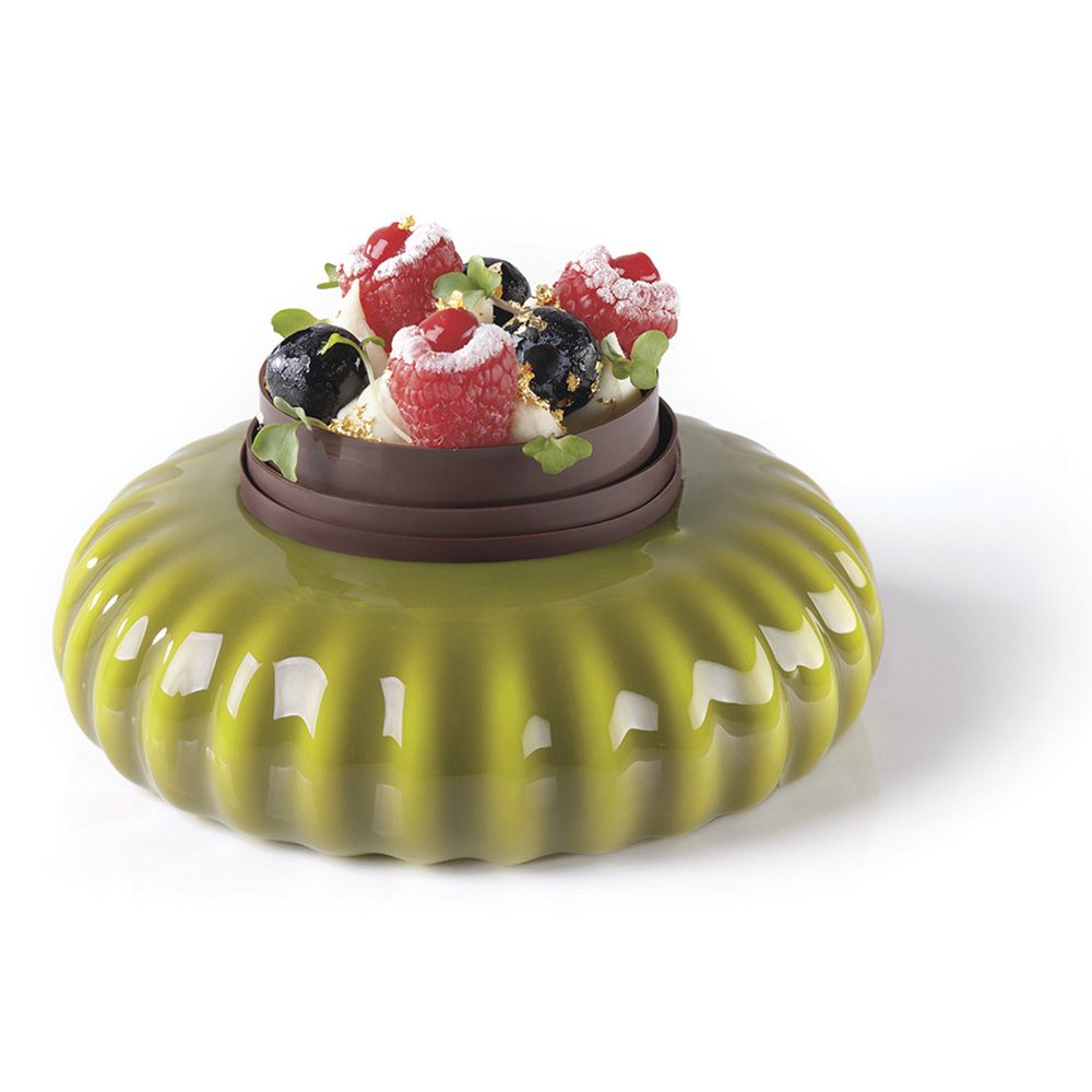 MOLDE SILICONA TORTA PAVOCAKE KE053 MINI PLISSEE