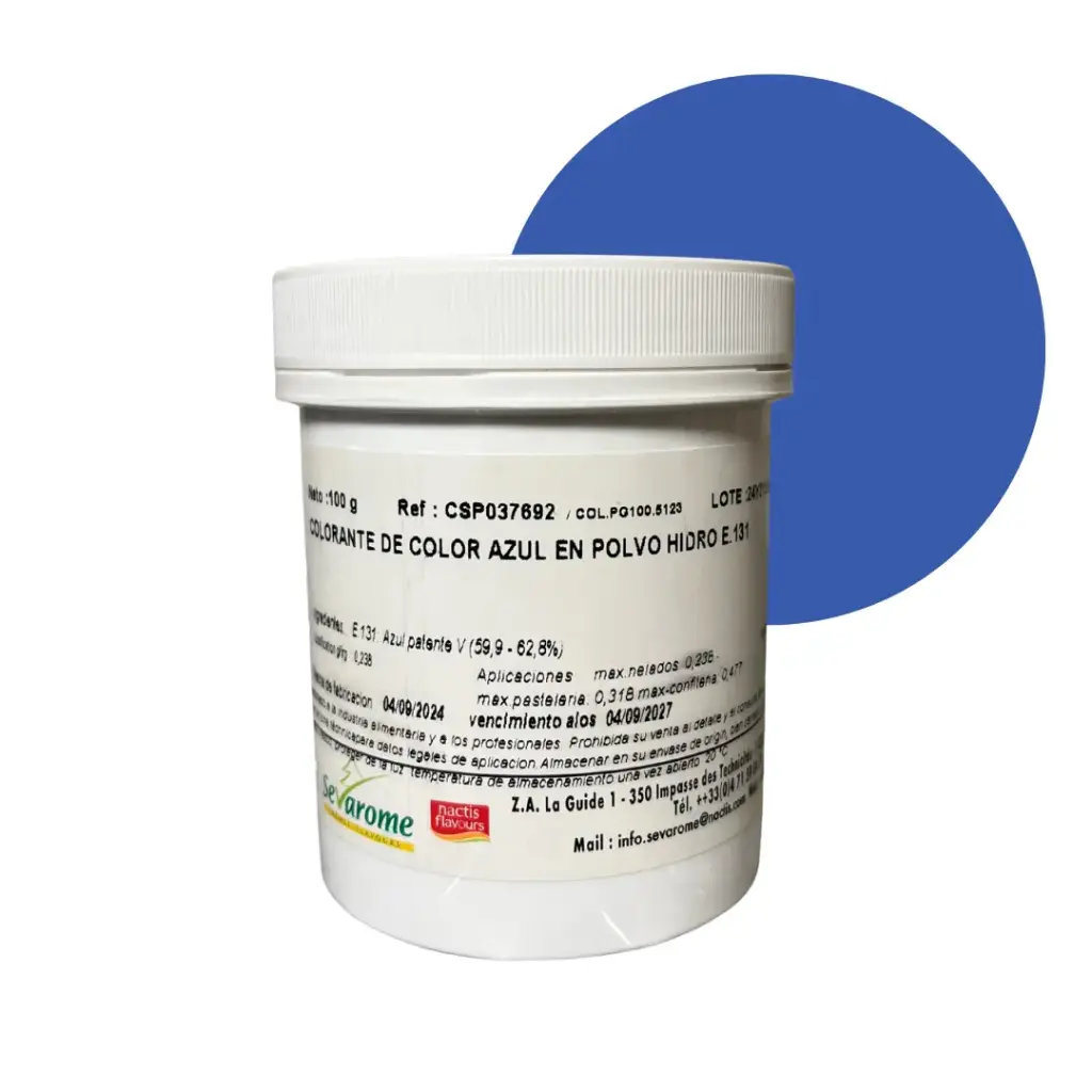 COLORANTE HIDRO AZUL PASTEL 100GR