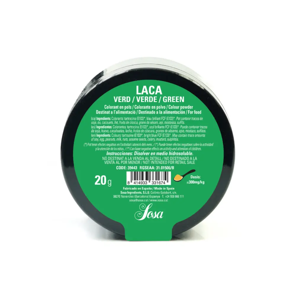 D- COLORANTE LIPO VERDE 20G SOSA