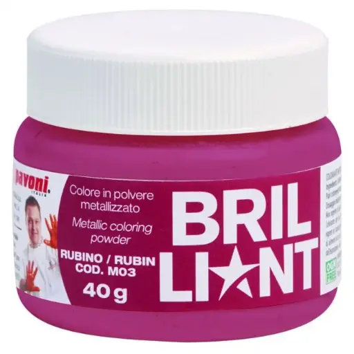 [COL/PAV-M03] COLORANTE METALICO RUBY 40G M03 PAVONI