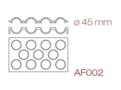 [PAV-AF002] MOLDE SILICONA PAVODUO ESFERA AF002 48ML