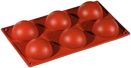 [PAV-FR001] MOLDE SILICONA ROJO 175x300 FORMAFLEX FR001 SEMIESFERA 70MM