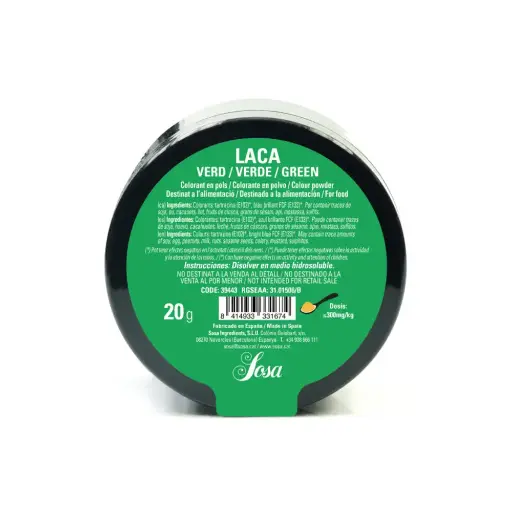 [SOS/VAL-39443/41389] D- COLORANTE LIPO VERDE 20G SOSA