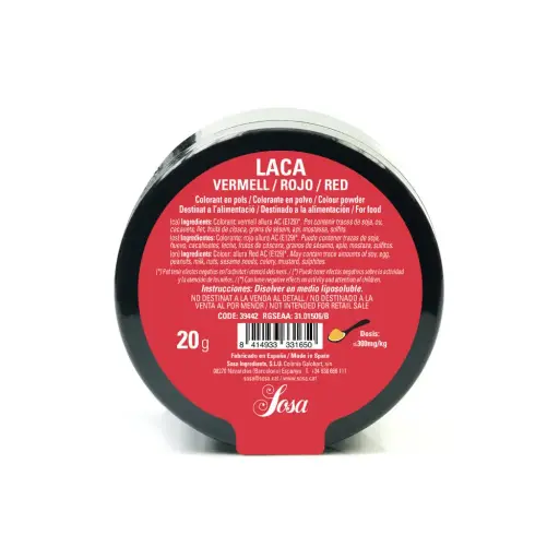 [SOS/VAL-39426/41522] COLORANTE HIDRO ROJO 70G SOSA