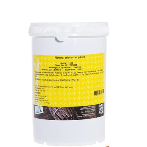 [EUR-2125] PASTA PURA DE PISTACHO 1KG. EUROVANILLE