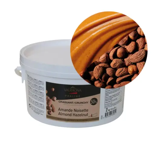 [VAL-19973] PRALINE AVELLANA ALMENDRA 50% CRUJIENTE 2KG